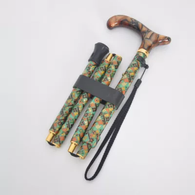 壓克力頭綠色織布淑女手杖 (1001.102.DAF) 10 壓克力頭綠色織布淑女手杖製造商