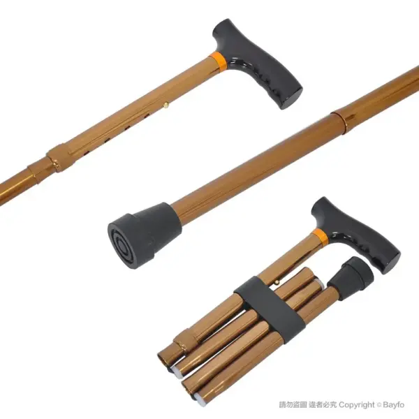 1001.310.GBR-4折5段男用折疊拐杖|摺疊手杖 7 摺疊拐杖