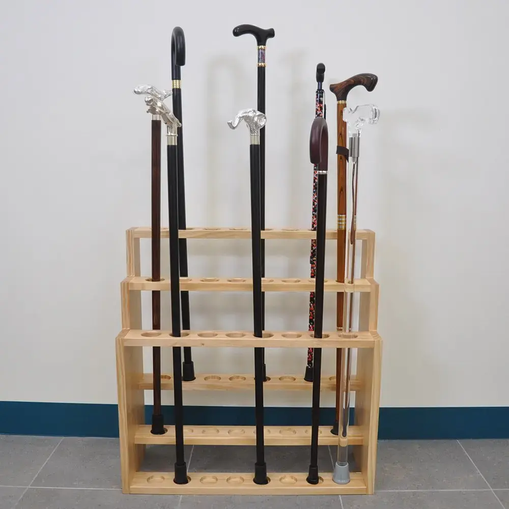 24孔三層拐杖展示架|雨傘展示架|球竿收納架|拐杖陳列架 | 穩定型加強版 4 24孔三層拐杖展示架|雨傘展示架|球竿收納架