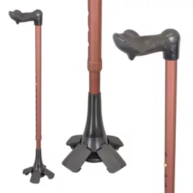 專利腳墊 | 兩段式彈力緩衝著地 | 自立式拐杖| 1021.221 24 站立拐杖