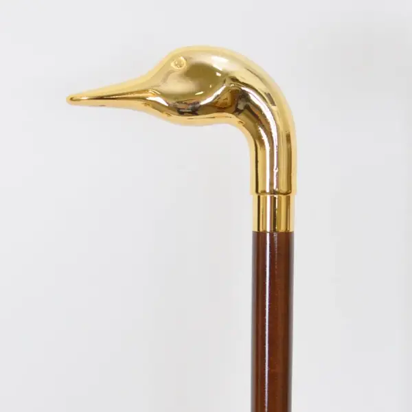 黃銅大呆鵝手柄木手杖