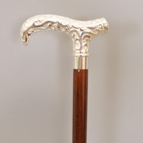 德比花銅頭拐杖手杖|權杖|實木手杖 27 銀色德比花銅頭拐杖|金屬頭手杖|權杖