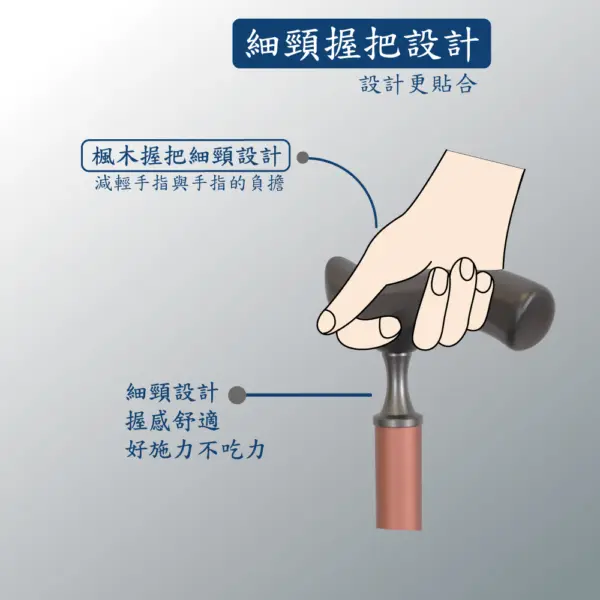拐杖的木頭握把，楓木手把