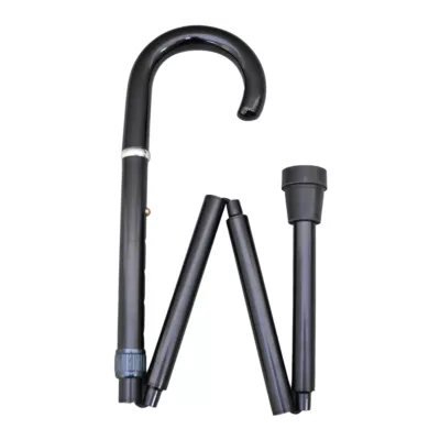 實木彎頭折疊拐杖|平光黑色 (1001.501.BSB) 10 實木彎頭折疊拐杖|平光黑色