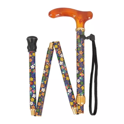 藍底小花包布拐杖 (1001.101.DAE) 6 藍底小花包布拐杖