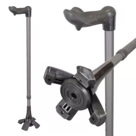 專利腳墊 | 兩段式彈力緩衝著地 | 自立式拐杖| 1021.221 21 自立式拐杖