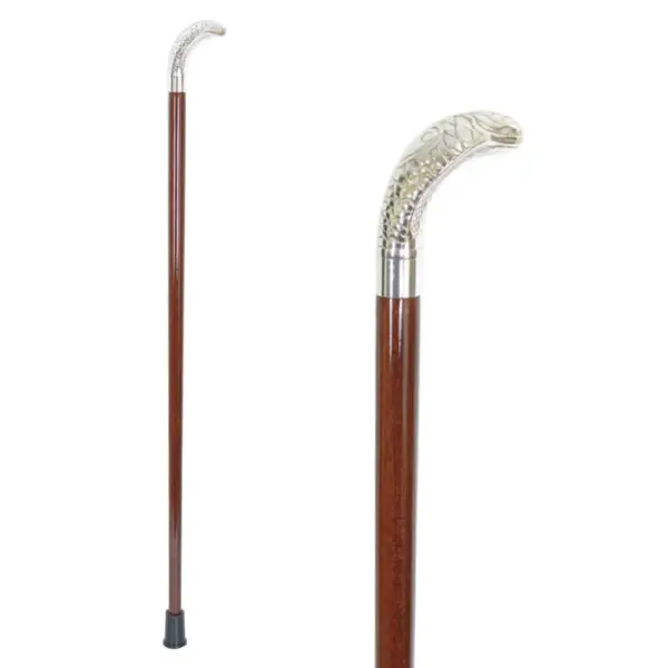 工廠眼鏡蛇銅頭實木手杖